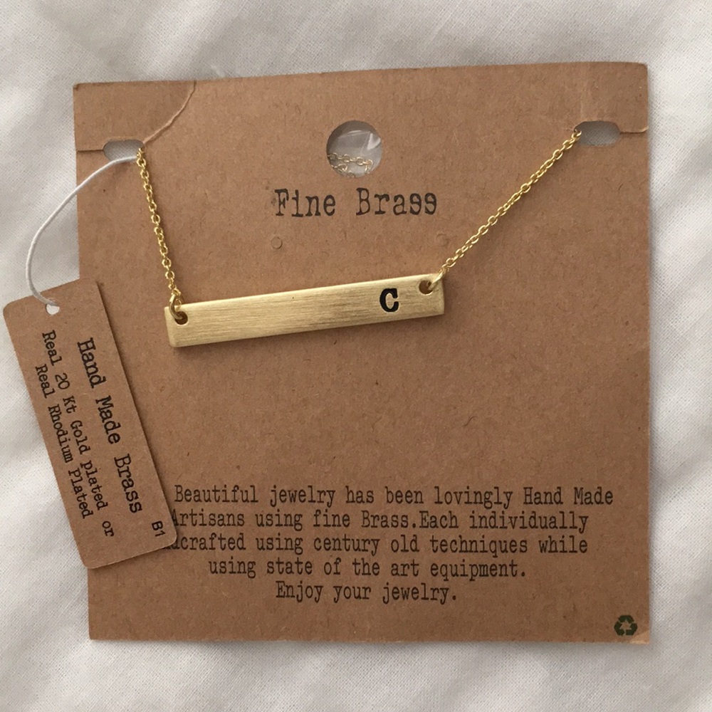 NWT- C Hand Made necklace